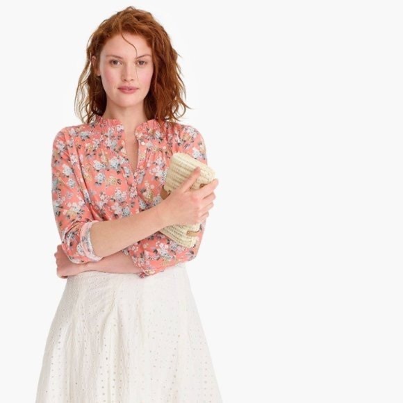 J.Crew Liberty Josephine Floral Ruffle Popover 🌸 - Picture 3 of 13